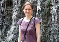 Alison in the rock garden, Chandigarh